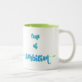 Caneca De Café Em Dois Tons Copo da ambição - verde azul