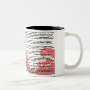 Caneca De Café Em Dois Tons copo da revisão