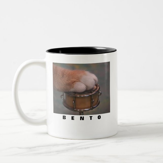 Caneca De Café Em Dois Tons COPO de Bento ARTE de AMBOS OS LADOS! (Esquerda)