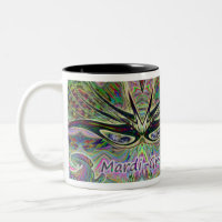 Copo de café da máscara do carnaval