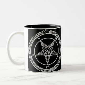 Caneca De Café Em Dois Tons Copo de café de Baphomet