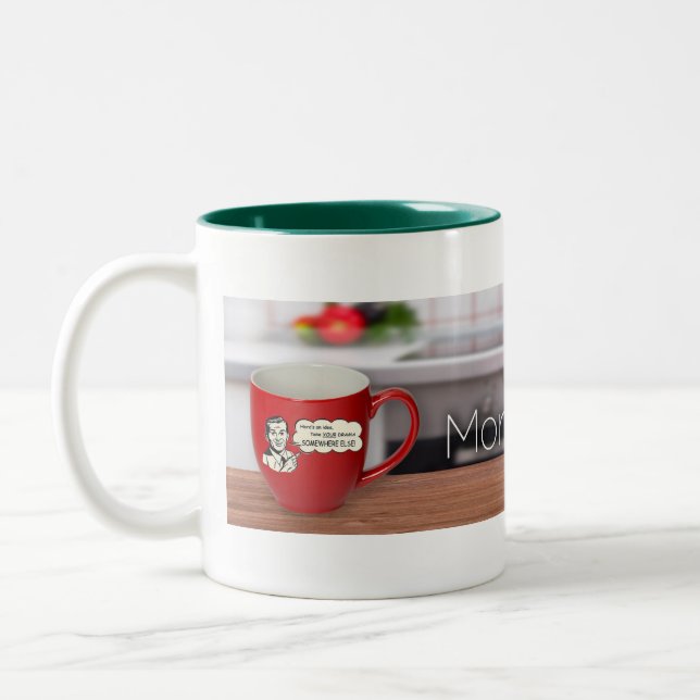 Caneca De Café Em Dois Tons Copo de café de Joe da manhã (Esquerda)