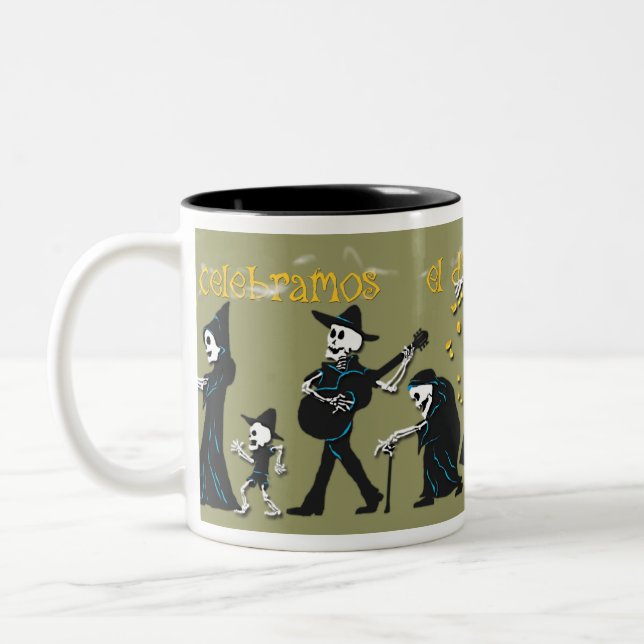 Caneca De Café Em Dois Tons Copo de café de Muertos (Esquerda)