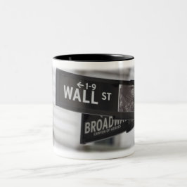Caneca De Café Em Dois Tons Copo de café de Wall Street