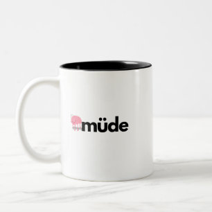 Caneca De Café Em Dois Tons Copo de Café Divertido com Palavra Minimalista em