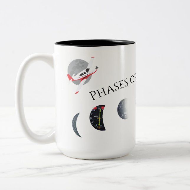 Caneca De Café Em Dois Tons Copo de café do avião de Mooney (Esquerda)