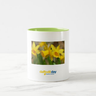 Caneca De Café Em Dois Tons Copo de café do dia do Daffodil