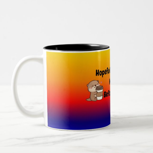 Caneca De Café Em Dois Tons Copo de café engraçado (Esquerda)