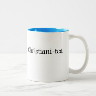 Caneca De Café Em Dois Tons copo de chá do Christiani-chá