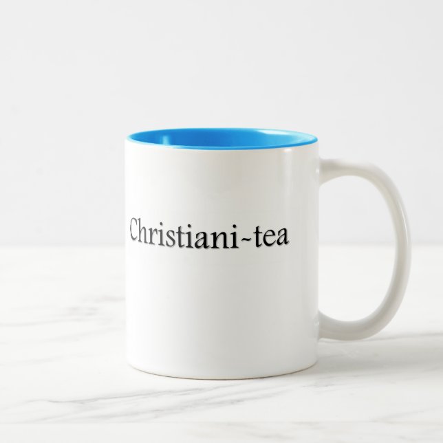 Caneca De Café Em Dois Tons copo de chá do Christiani-chá (Direita)