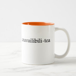 Caneca De Café Em Dois Tons copo de chá do Unavailabili-chá