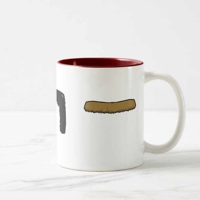 CANECA DE CAFÉ EM DOIS TONS COPO DE MOUSTACHE! (Direita)