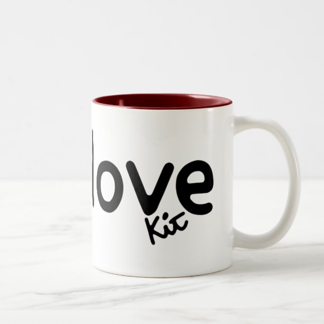 Caneca De Café Em Dois Tons copo do amor (Direita)
