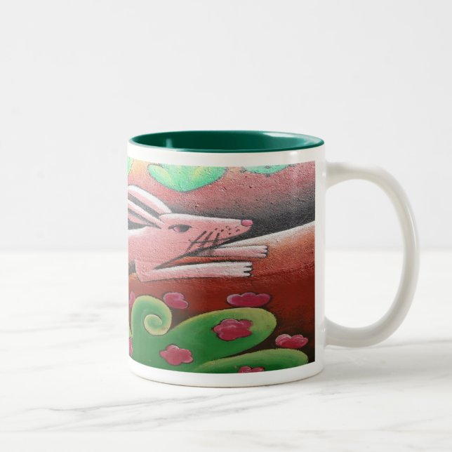 Caneca De Café Em Dois Tons Copo do coelho (Direita)
