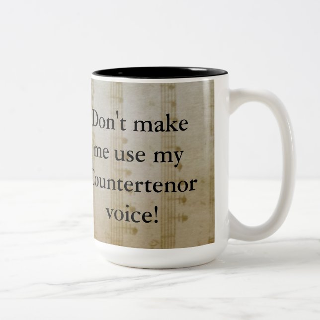Caneca De Café Em Dois Tons Copo do Countertenor (Direita)