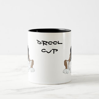 Caneca De Café Em Dois Tons Copo do drool de St Bernard