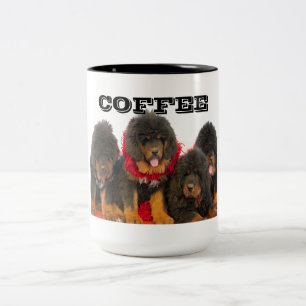 Caneca De Café Em Dois Tons Copo do Mastiff tibetano