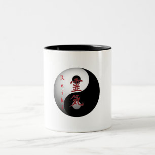 Caneca De Café Em Dois Tons copo do reiki