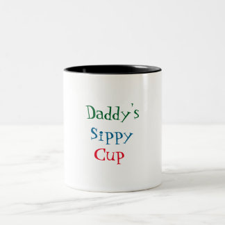Caneca De Café Em Dois Tons Copo do Sippy do pai