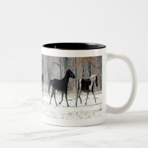 CANECA DE CAFÉ EM DOIS TONS COPO DOS CAVALOS SELVAGENS