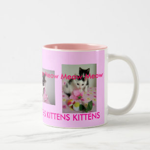 Caneca De Café Em Dois Tons Copo dos gatinhos