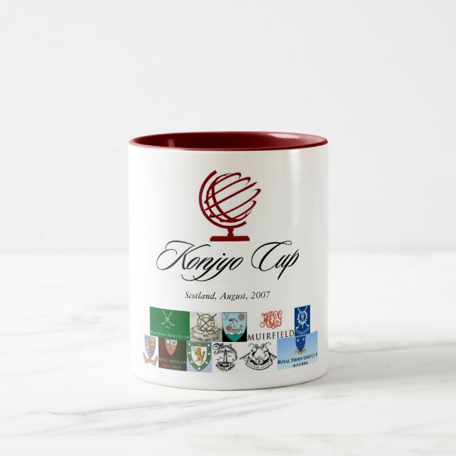 Caneca De Café Em Dois Tons Copo Scotland 2007 de Konjyo (Centro)