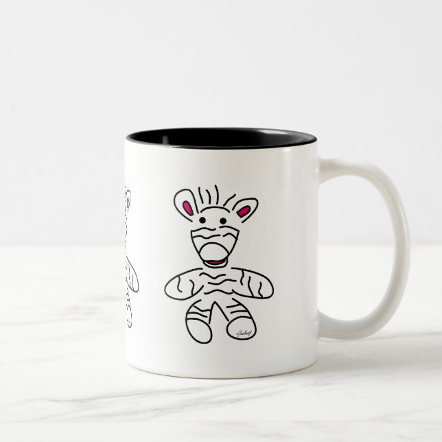Caneca De Café Em Dois Tons Copo Zebra (Direita)