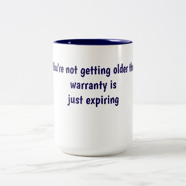 Caneca De Café Em Dois Tons Copos de aniversário (Centro)