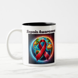 Caneca De Café Em Dois Tons Copos de Mug de Consciência Sepsis