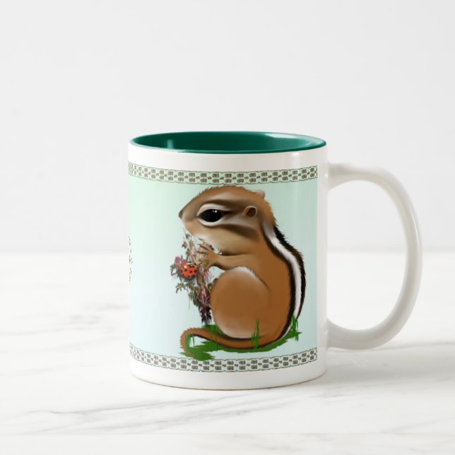 Caneca De Café Em Dois Tons Copos do bebê Munk e do joaninha (Direita)