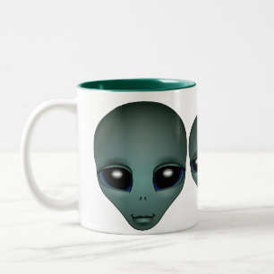 Caneca De Café Em Dois Tons Copos Extraterrestres e Copos de Alienígena de Al