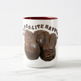 Caneca De Café Em Dois Tons Coprolite Acontece Dinossauro