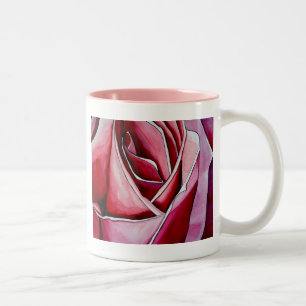 Caneca De Café Em Dois Tons Cor abstrato