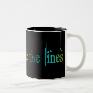 Caneca De Café Em Dois Tons Cor fora das linhas