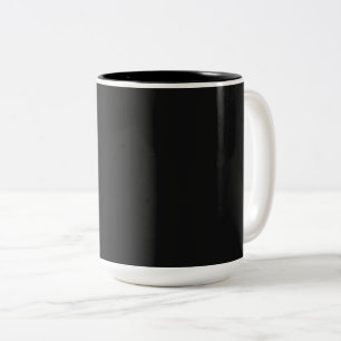 Caneca De Café Em Dois Tons Cor preto Onyx profissional   Elegante Clássico