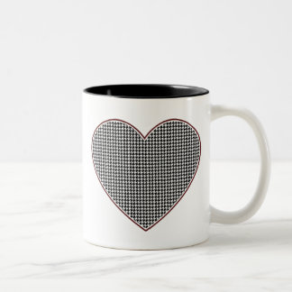 Caneca De Café Em Dois Tons Coração de Xadrez (Tuscaloosa, Alabama)