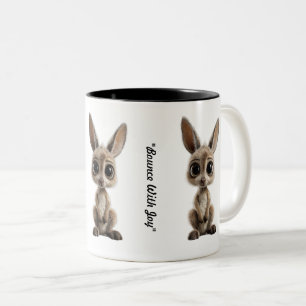 Caneca De Café Em Dois Tons "Coração Feliz do Saltador"