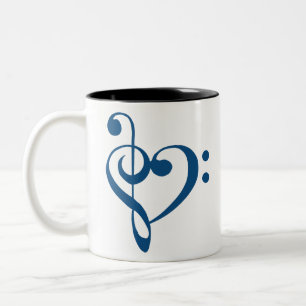 Caneca De Café Em Dois Tons Coração Limpo do Coração do Coração do Cora