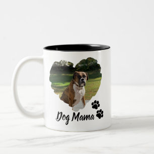 Caneca De Café Em Dois Tons Coração Personalizada e Pinças Foto de Duas Tons C