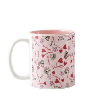 Corações e Design de Padrão de Hounds