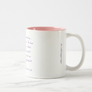 Caneca De Café Em Dois Tons "Coragem da Rainha Esther" Café/Tea Mug