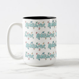 Caneca De Café Em Dois Tons Corante Branco