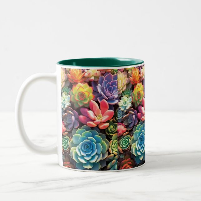 Caneca De Café Em Dois Tons Cores (Esquerda)