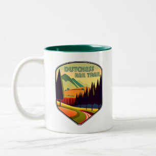 Caneca De Café Em Dois Tons Cores da Dutchess Rail Trail