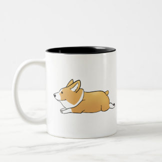 Caneca De Café Em Dois Tons Corgi