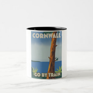 Caneca De Café Em Dois Tons Cornwall de trem