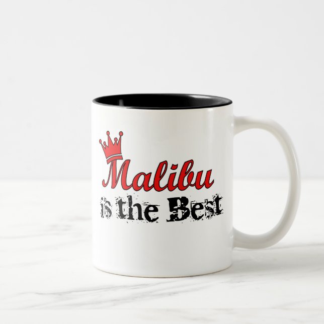 Caneca De Café Em Dois Tons Coroa Malibu (Direita)