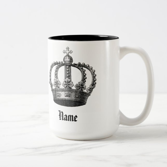 Caneca De Café Em Dois Tons Coroa Mugcup (Direita)