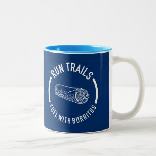 Caneca De Café Em Dois Tons Corra Trilhos, Combustível Com Burritos