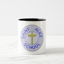 Caneca De Café Em Dois Tons Correção de cores da escola de Alice do santo